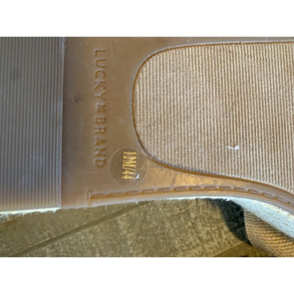 Lucky Brand Bikaro Natural Nude Open Toe Platform Ankle Strap Wedge Sandals NWT - Picture 5 of 5